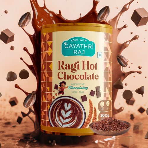 Ragi Hot Chocolate – Wholesome Chocolatey&Guilt free - 100g