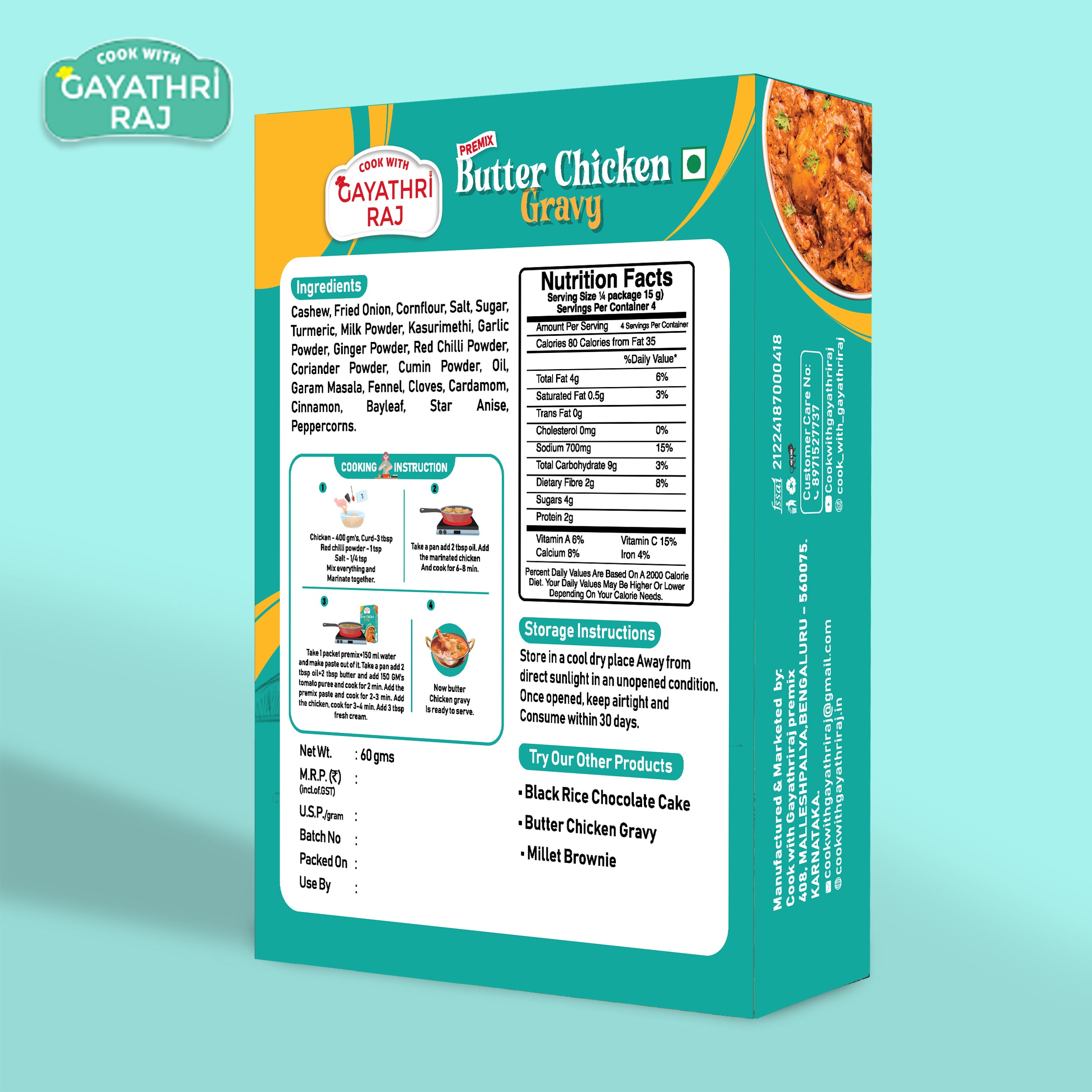 Butter Chicken Gravy Premix - 60g